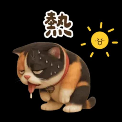 花貓可愛日常實用貼圖