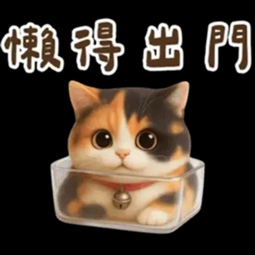 花貓可愛日常實用貼圖