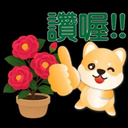 可愛柴犬*實用問候語貼圖