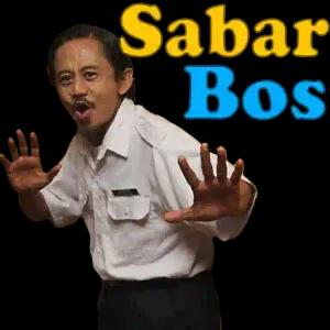 Sabar Bos - getsticker.com