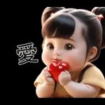 小女孩💜🧡🧡