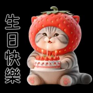 生日快乐 - getsticker.com