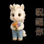可愛白馬-日常實用貼