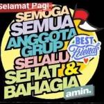 Selamat Pagi SEMOGA SEMUA ANGGOTA GRUP SELALU SEHAT & BAHAGIA amin.