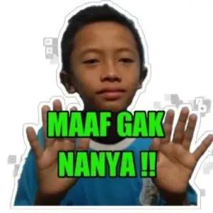 Maaf gak nanya - getsticker.com