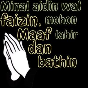 Minal aidin wal faizin, mohon Maaf lahir dan bathin - getsticker.com