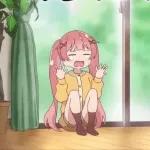 gadis berambut merah muda