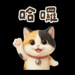 花貓可愛日常實用貼圖