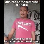 diminta berpenampilan menarik JUST CAN'T untuk aku yang berpenampilan mendorong