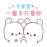 手牽手這輩子只愛你～～