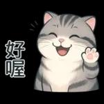 貓系列(4)-灰色虎斑貓