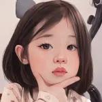 一个小女孩的脸