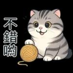 貓系列(4)-灰色虎斑貓