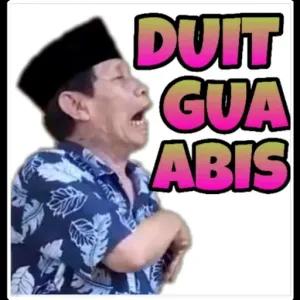 duit gua abis - getsticker.com