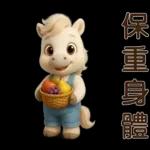 可愛白馬-日常實用貼