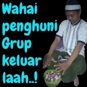 Wahai penghuni Grup keluar laah..! - getsticker.com
