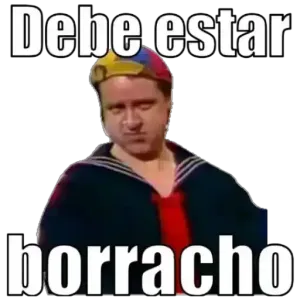 Debe estar borracho - getsticker.com