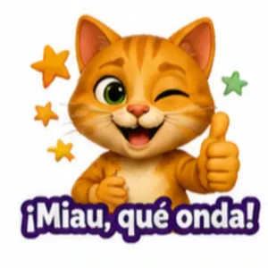 ¡Miau, qué onda! - getsticker.com