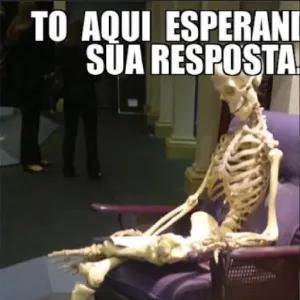 TO AQUI ESPERANDO SUA RESPOSTA! - getsticker.com