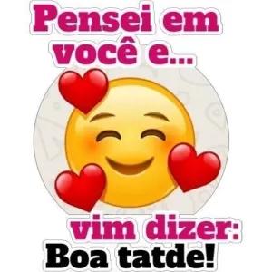 Pensei em você e... vim dizer: Boa tatde! - getsticker.com