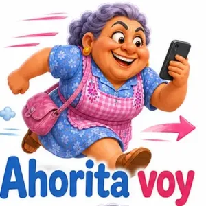 Ahorita voy - getsticker.com
