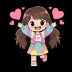 波浪長髮女孩-溫暖過冬天(聖誕春節)