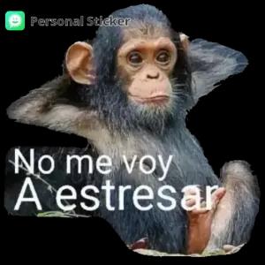 No me voy A estresar - getsticker.com