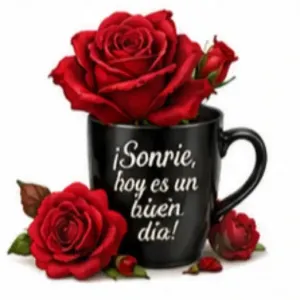 ¡Sonrie, hoy es un buen dia! - getsticker.com