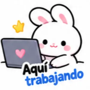 Aquí trabajando - getsticker.com