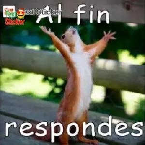 Al fin respondes - getsticker.com