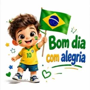 Bom dia com alegria - getsticker.com