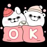 うさぎ&くま１００％ 冬の日常