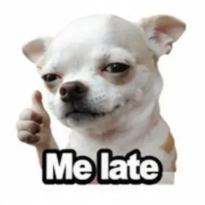 Me late - getsticker.com