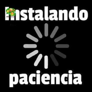 Instalando paciencia - getsticker.com
