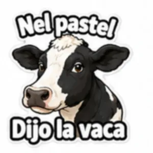 Nel pastel! Dijo la vaca - getsticker.com
