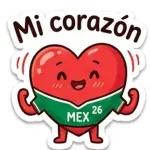 Corazón Tricolor 💚🤍❤️