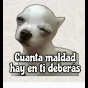 Cuanta maldad hay en ti deberás - getsticker.com
