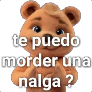 te puedo morder una nalga ? - getsticker.com