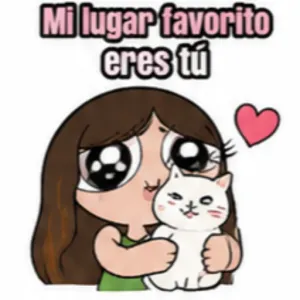 Mi lugar favorito eres tú - getsticker.com