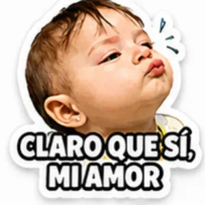 CLARO QUE SÍ, MI AMOR - getsticker.com