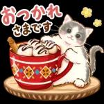 ちっちゃい猫のあけおめスタンプ(再販)