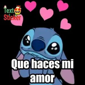 Que haces mi amor - getsticker.com