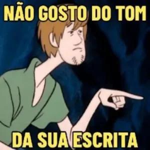 NÃO GOSTO DO TOM DA SUA ESCRITA - getsticker.com