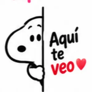 Aquí te veo - getsticker.com