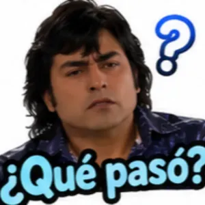 ¿Qué pasó? - getsticker.com