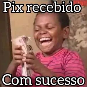 Pix recebido Com sucesso - getsticker.com