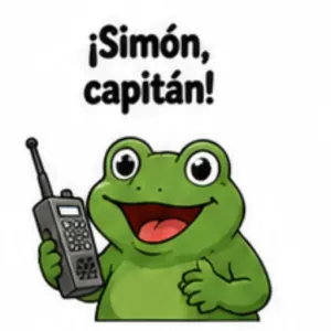 ¡Simón, capitán! - getsticker.com