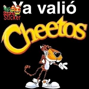 Ya valió Cheetos - getsticker.com