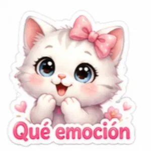 Qué emoción - getsticker.com