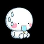 毎年使える♡と～っても暑い日雨のスタンプ